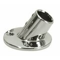 Whitecap Ind BOAT CONSOLE Round Base; 60 Degree Angle; 1-5/8 Inch Center To Center Hole; Stainless Steel; Silver 6140C